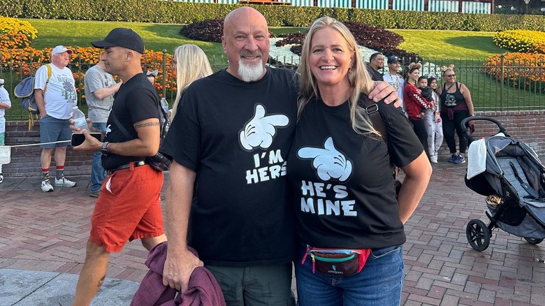 Christine Brown and David Wooley smiling
