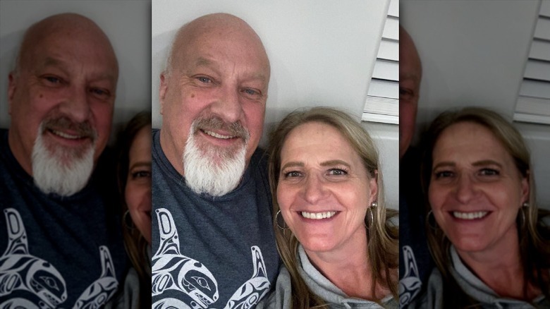 Christine Brown poses with David 