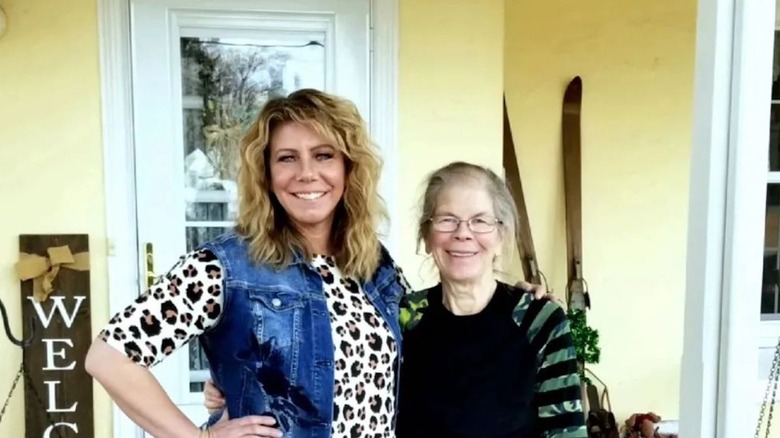 Meri Brown and her mother smiling 