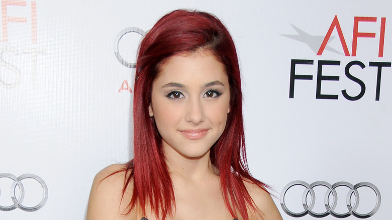 Ariana Grande younger on red carpet