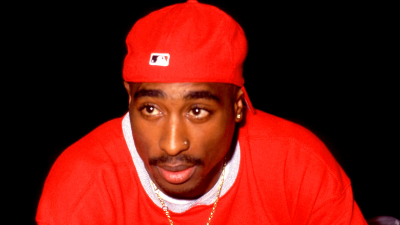 Tupac posing