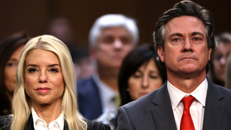 Pamela Bondi and John Wakefield pictured together.