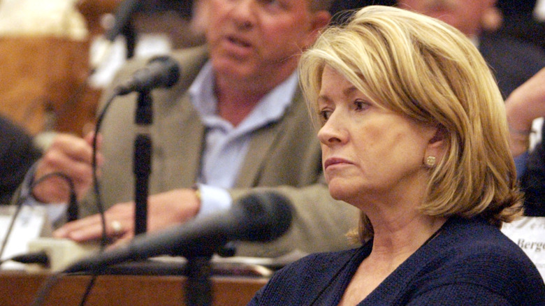 Martha Stewart in court in 2002