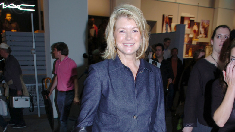 Martha Stewart posing at event in mall in 2006