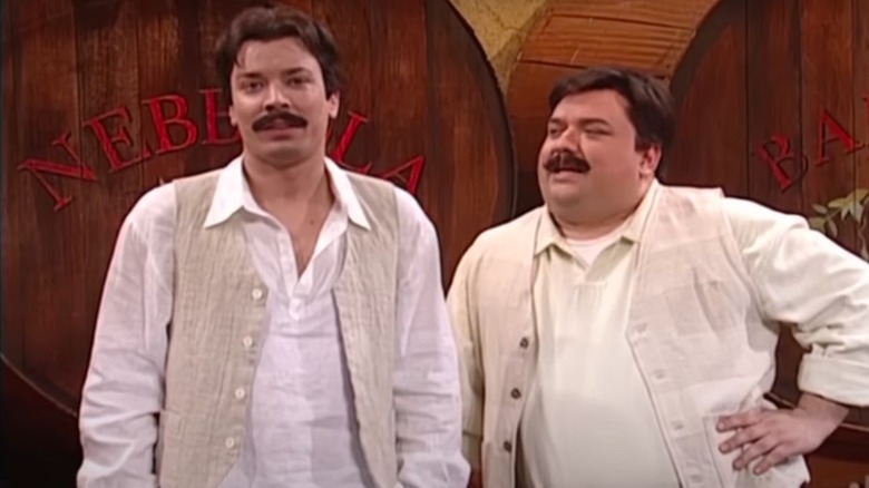 Jimmy Fallon and Horatio Sanz in Corksoalers sketch