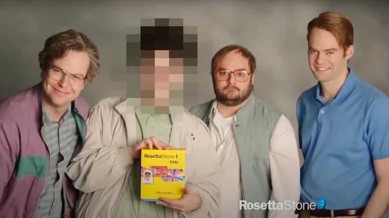 Still from SNL Rosetta Stone sketch