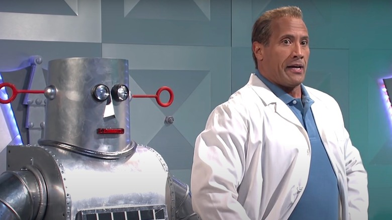 Dwayne Johnson in World's Most Evil Invention sketch on SNL