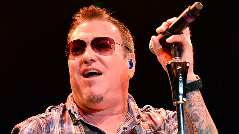 Steve Harwell performing on stage