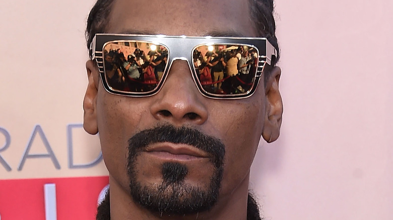 Snoop Dogg poses red carpet 