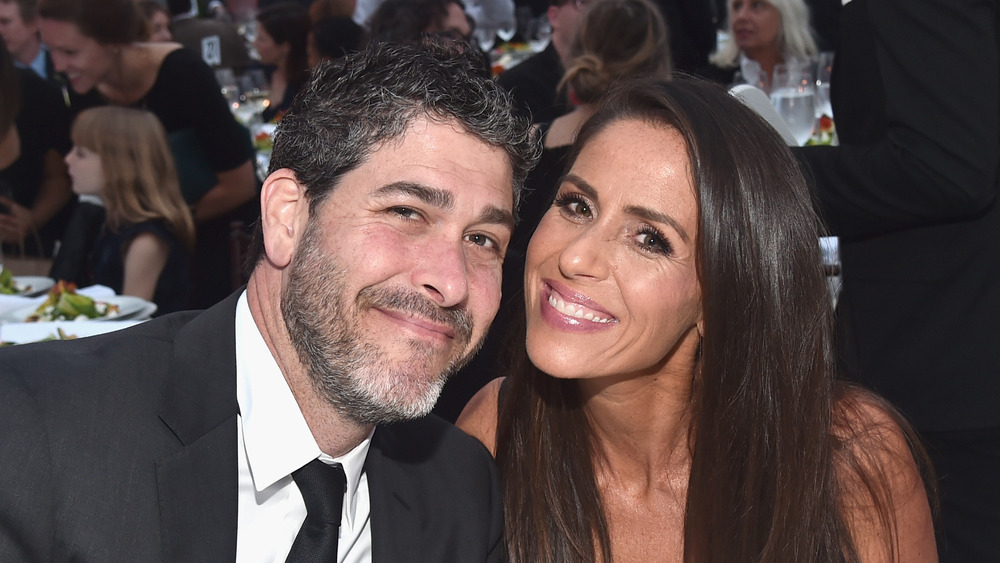 Soleil Moon Frye and Jason Goldberg smiling