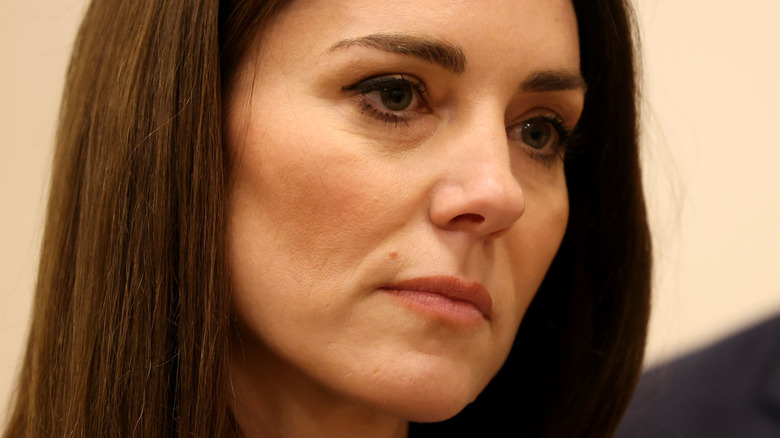 Kate Middleton looking pensive