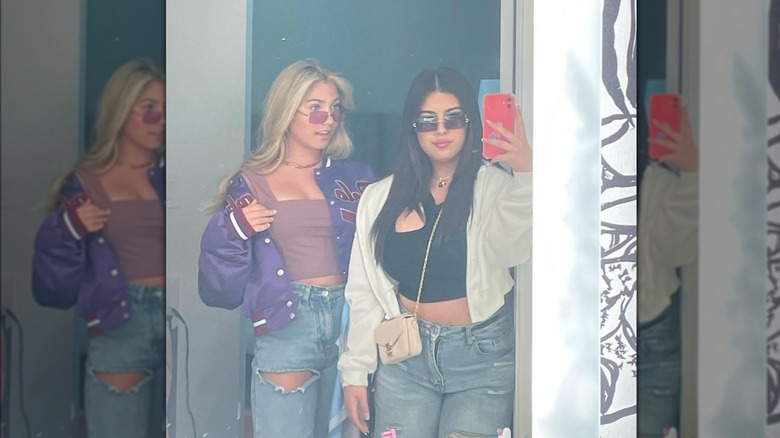 Rosie McClelland and Sophia Grace Brownlee mirror selfie