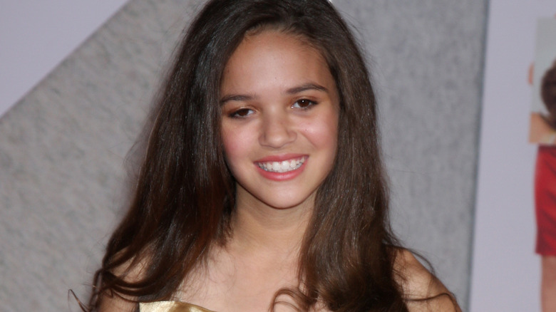 Madison Pettis with straight hair