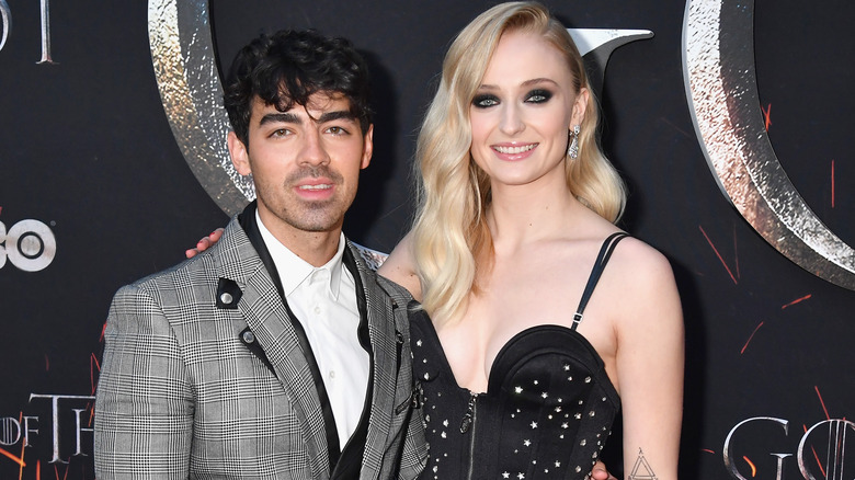 Joe Jonas and Sophie Turner smiling