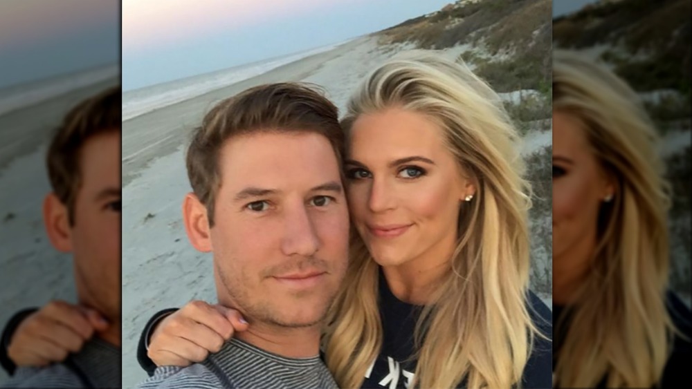 Austen Kroll and Madison LeCroy pose on the beach