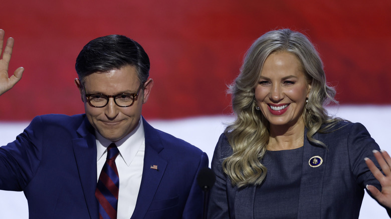 Speaker Mike Johnson and wife Kelly at 2024 Republican National Convention