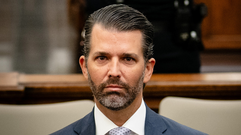 Donald Trump Jr. staring