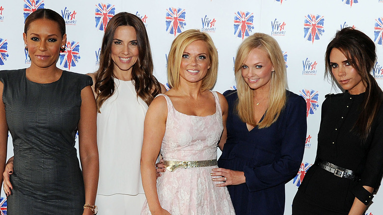 Spice Girls posing smiling