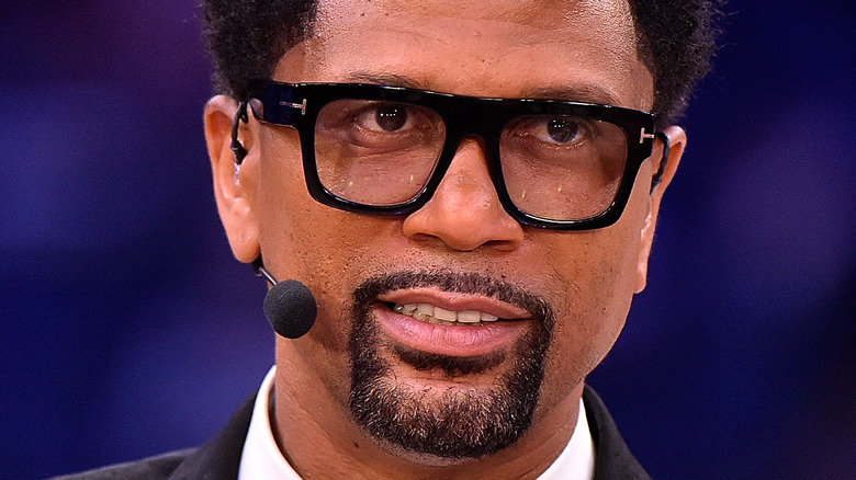 Jalen Rose wearing headset