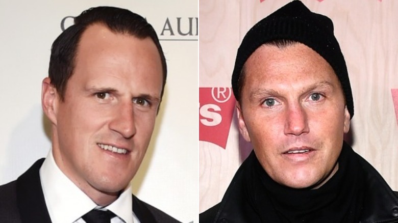 A composite image of Sean Avery and Dion Phaneuf posing