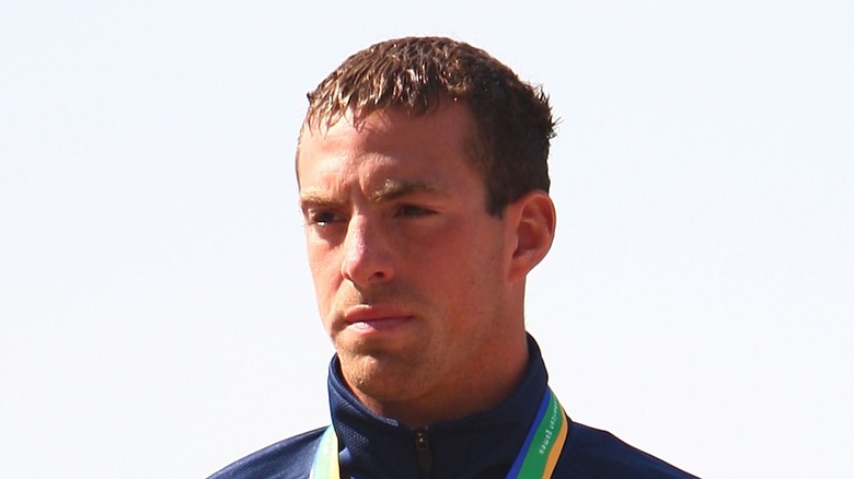 Fran Crippen winning a medal