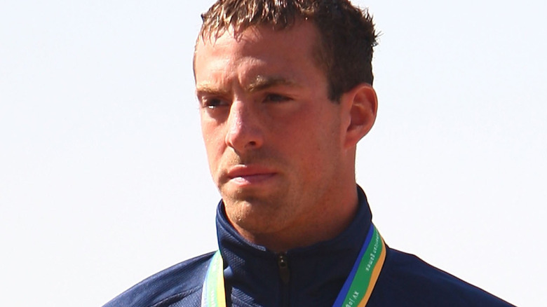Fran Crippen winning a medal