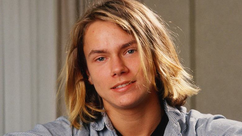Actor River Phoenix poses for a photo