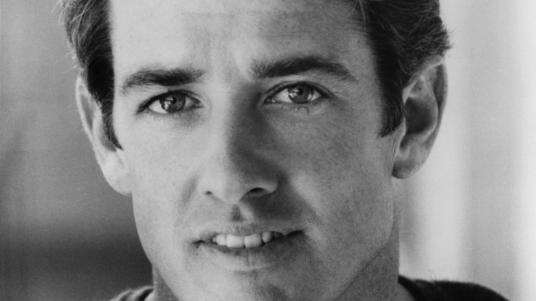 Black and white photo of Doug Sheehan