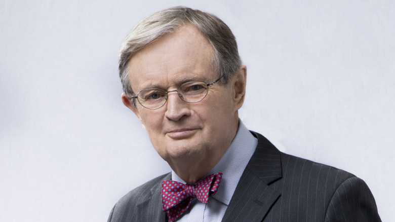 David McCallum posing in a promotional pic for "NCIS"