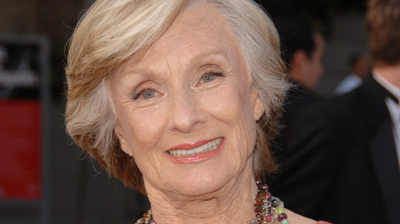 Cloris Leachman tilts head