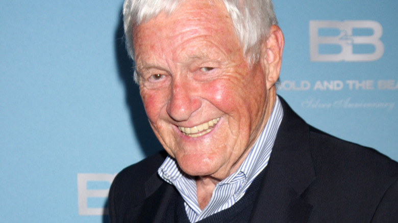 Orson Bean leaning