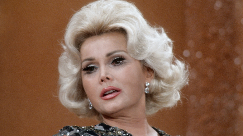 Zsa Zsa Gabor posing