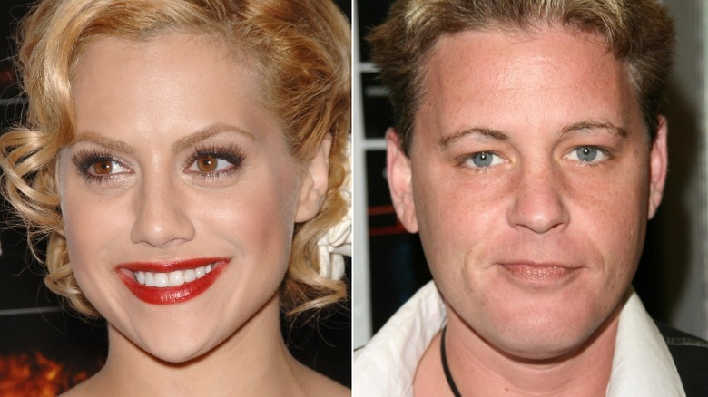 Brittany Murphy, Corey Haim smiling