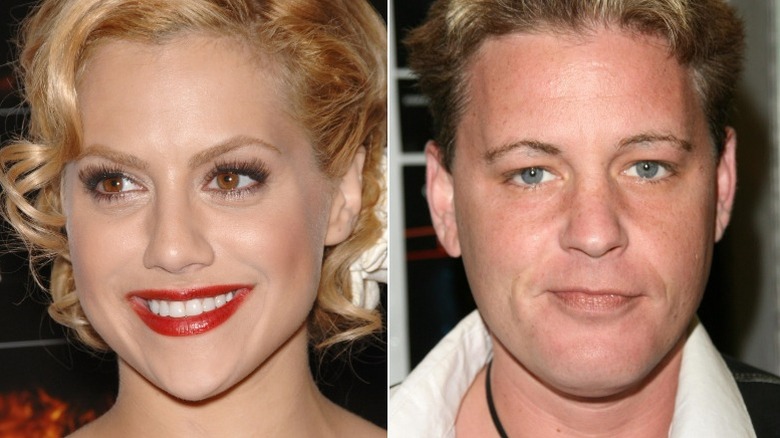 Brittany Murphy, Corey Haim smiling