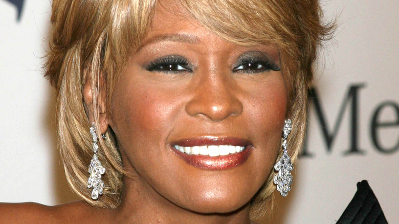 Whitney Houston smiling