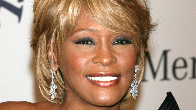 Whitney Houston smiling
