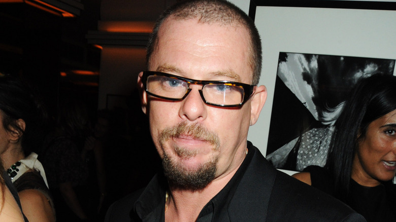 Alexander McQueen posing