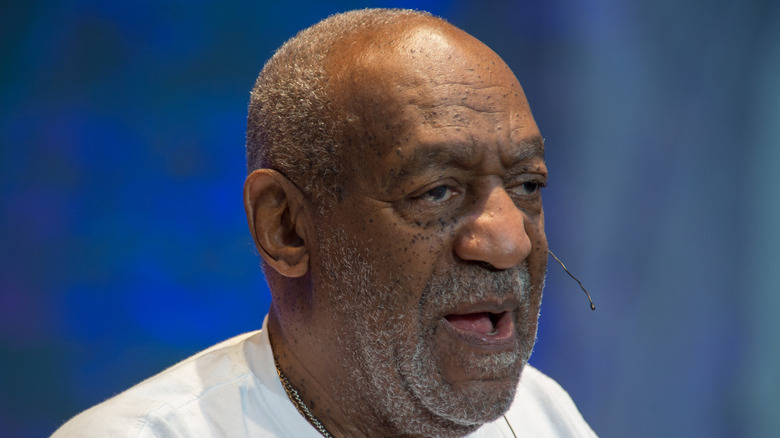 Bill Cosby mouth open