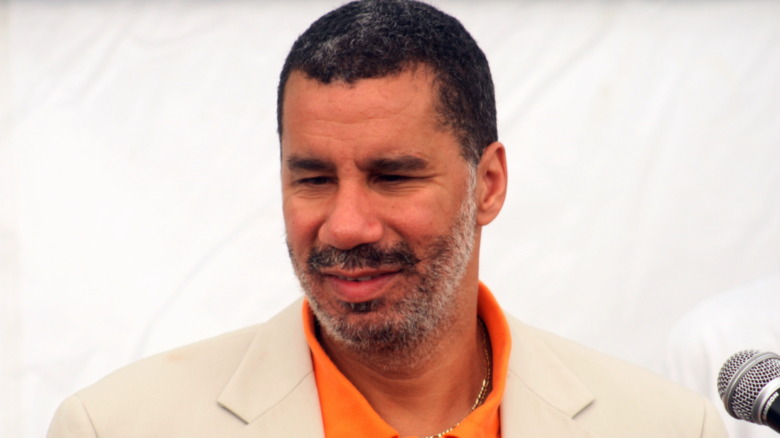 David Paterson orange shirt