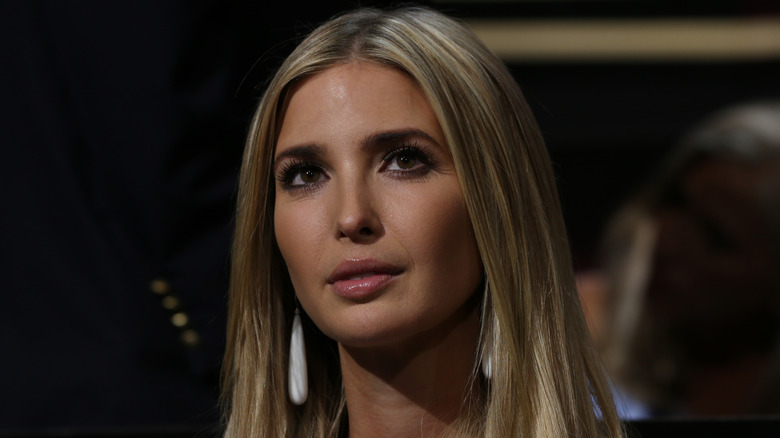 Ivanka Trump looking up