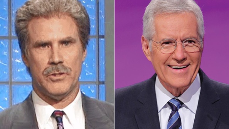 Will Ferrell and Alex Trebek