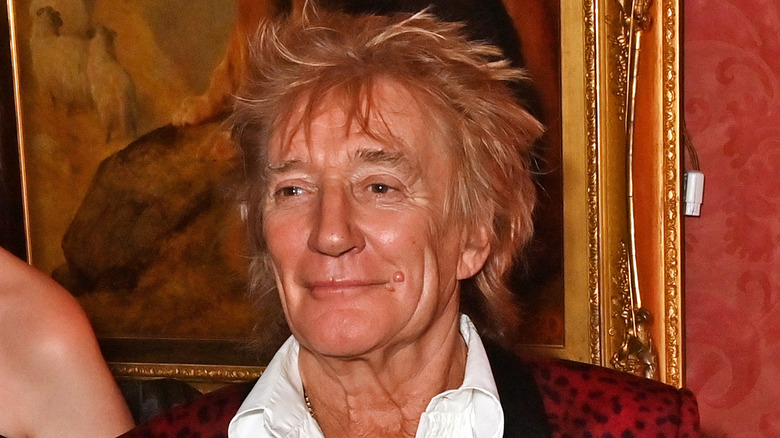 Rod Stewart smiling
