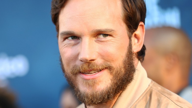 A closeup of Chris Pratt