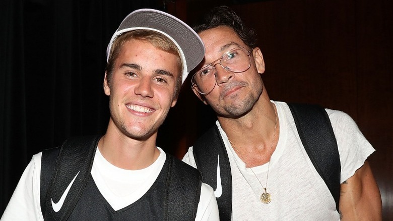 Justin Bieber and Carl Lentz, smiling