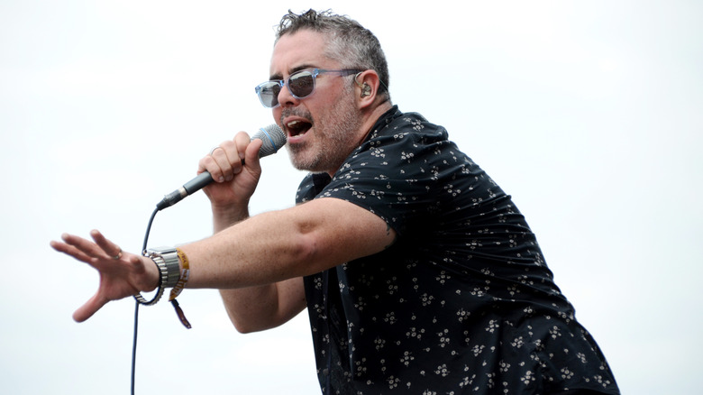 Ed Robertson performing