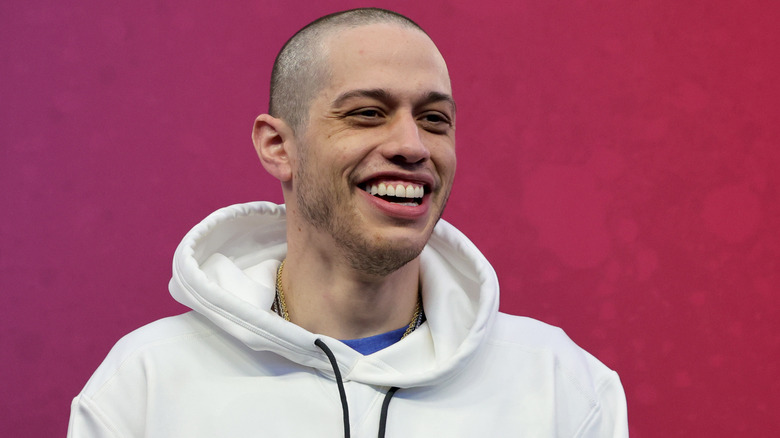 Pete Davidson laughing