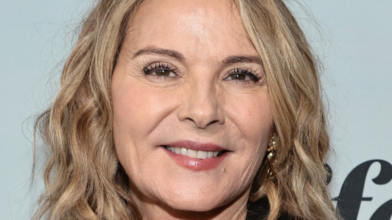 Kim Cattrall smiling