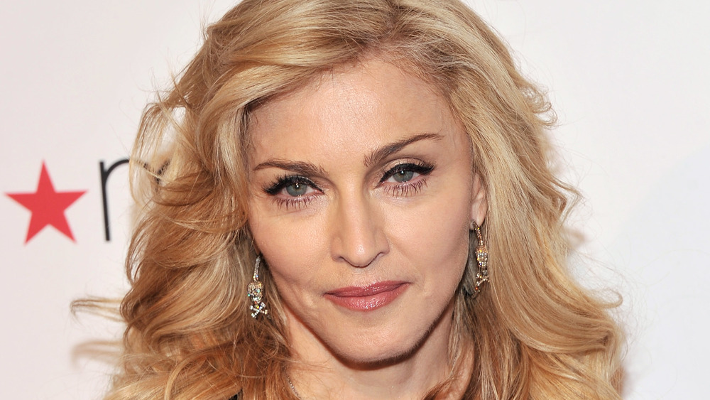 Madonna looking at camera