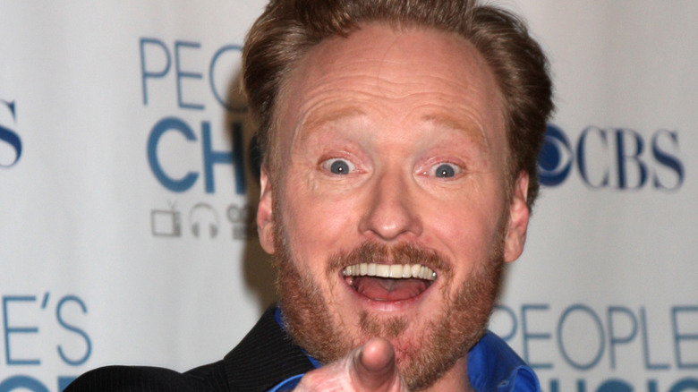 Conan O'Brien pointing