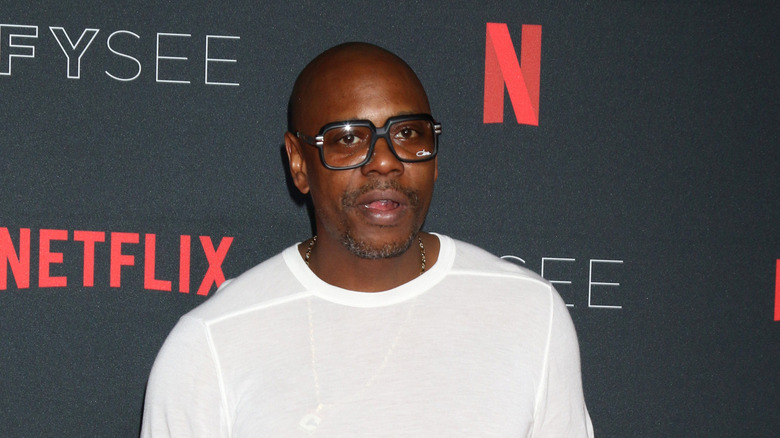 Dave Chappelle mouth open